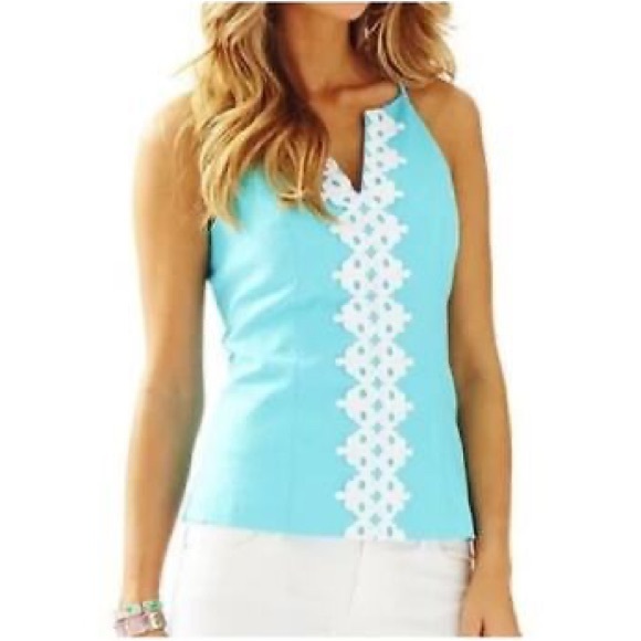 Lilly Pulitzer Tops - Lilly Pulitzer Annabelle Magnolia Halter Top - 4